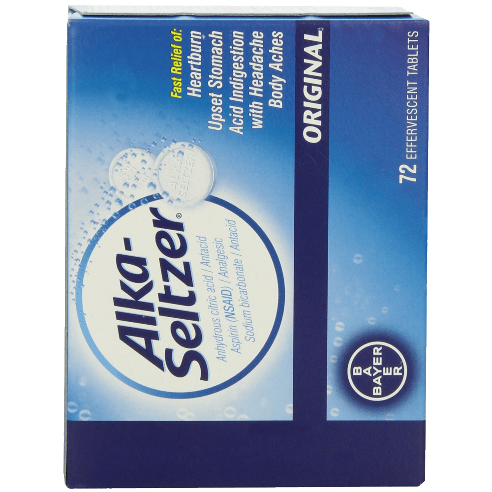 Alka seltzer Tablets 72 Count