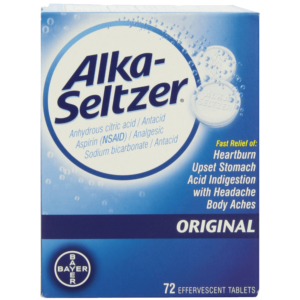 Alka seltzer Tablets 72 Count